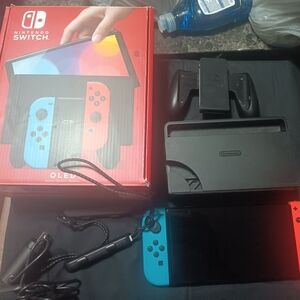 Nintendo Switch OLED Console - Red and Blue